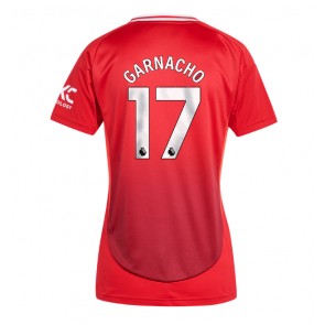 Manchester United Alejandro Garnacho #17 Dámské Domácí Dres 2024-25 Krátký Rukáv